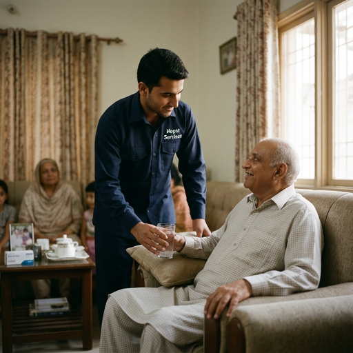 Elder Care male Patient by Hayat Services