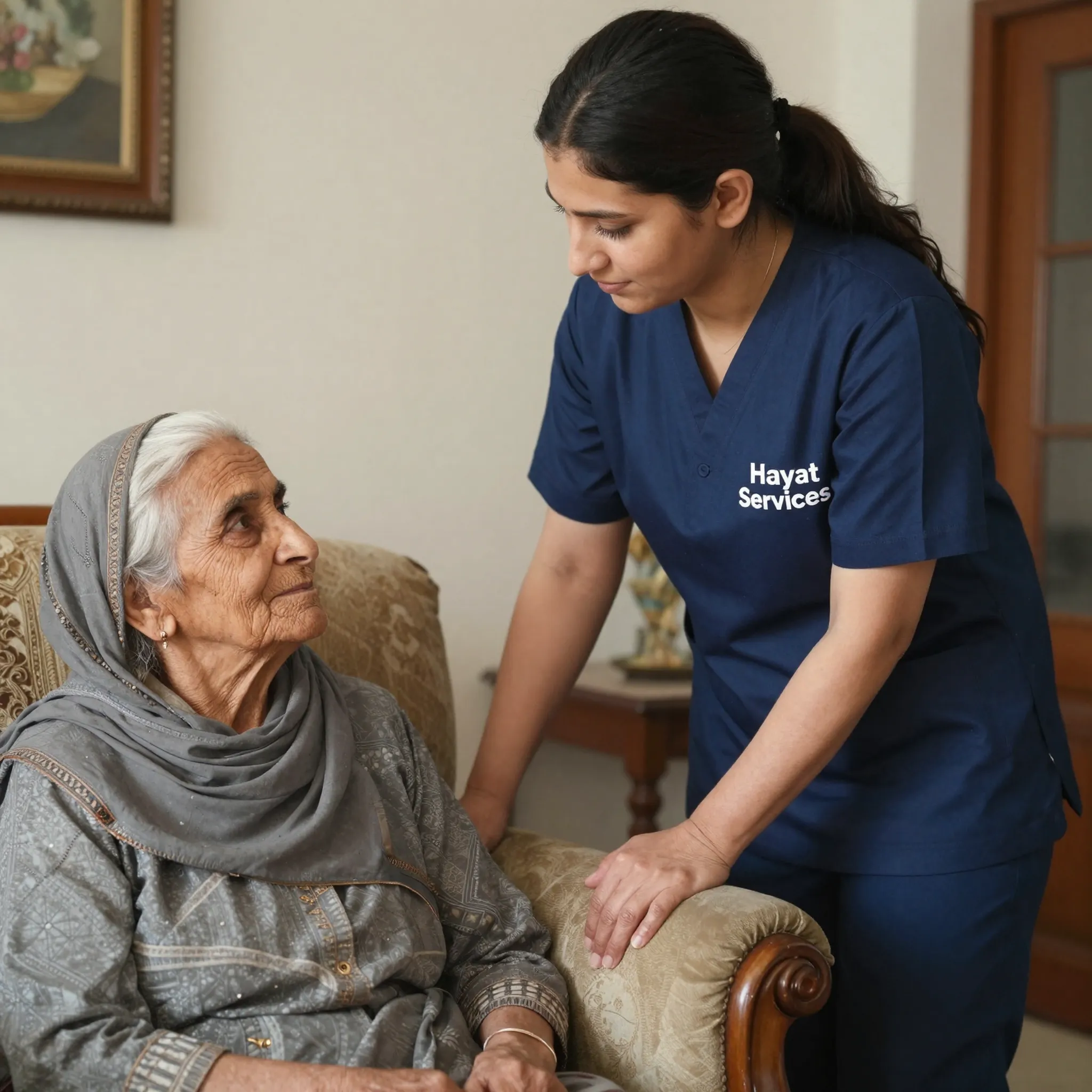 Elder Care male Patient by Hayat Services