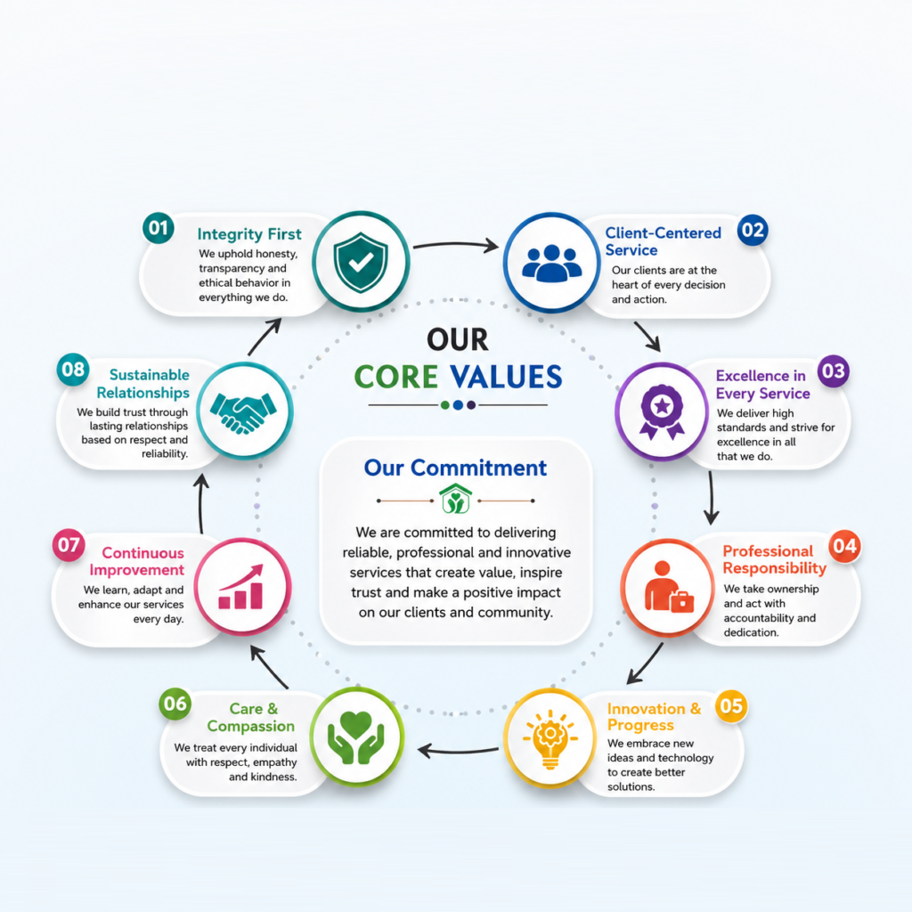 HAYAT SERVICES ® Flow Chart of Core Values